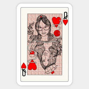 Queen’s of hearts Sticker